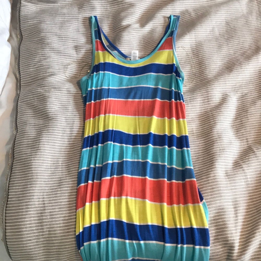 Love culture striped maxi dress